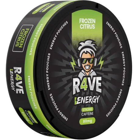 Rave Energy Frozen Citrus caffeine pouches