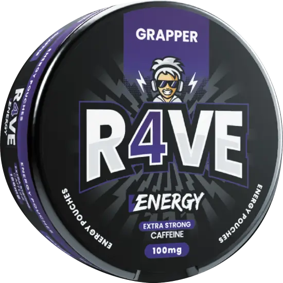 Rave Energy Grapper caffeine pouches
