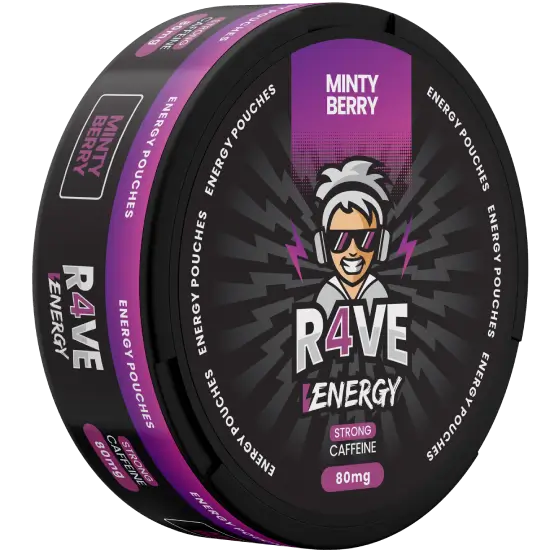 Rave Energy Minty Berry caffeine pouches