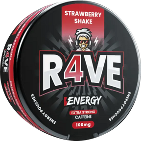 Rave Energy Strawberry Shake caffeine pouches
