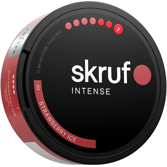 Skruf Intense Strawberry Ice S7 nicotine pouches