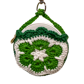 SLEM handmade wool snus can bag in green
