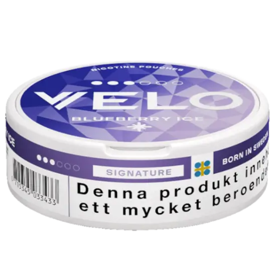 VELO Blueberry Ice nicotine pouches
