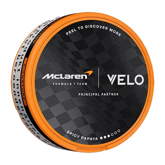 Velo McLaren Spicy Papaya nicotine pouches