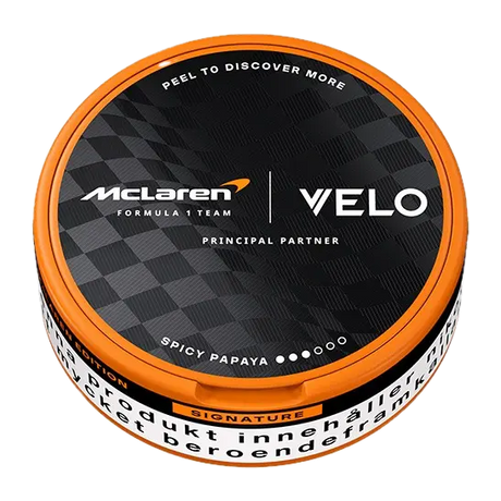 Velo McLaren Spicy Papaya nicotine pouches