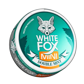 White Fox Mini Double Mint nicotine pouches can
