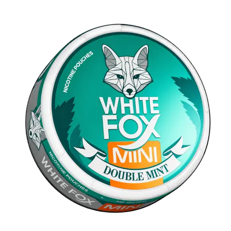 White Fox Mini Double Mint nicotine pouches can