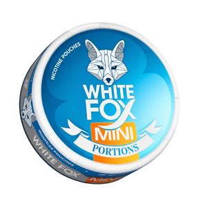White Fox Mini Mint nicotine pouches can