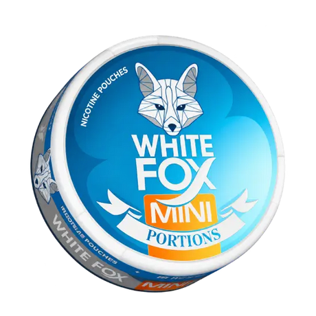 White Fox Mini Mint nicotine pouches can