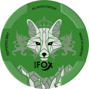 White Fox Peppered Mint nicotine pouches