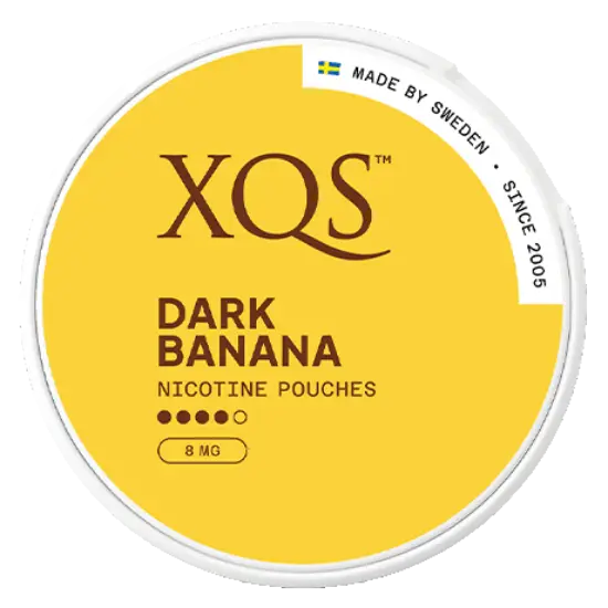 XQS Dark Banana Strong nicotine pouches