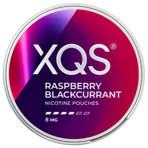 XQS Raspberry Blackcurrant Strong nicotine pouches