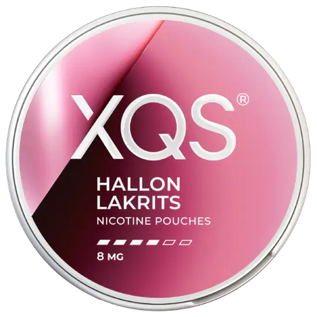 XQS Raspberry Liquorice Strong nicotine pouches