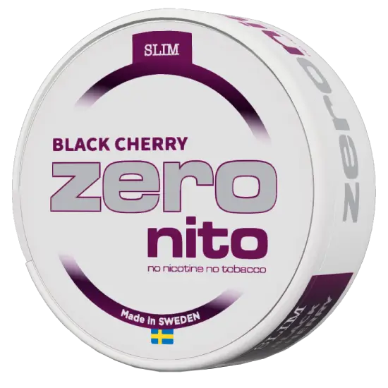 Zeronito Black Cherry Slim nicotine-free pouches