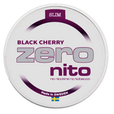 Zeronito Black Cherry Slim nicotine-free pouches