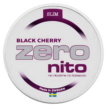 Zeronito Black Cherry Slim nicotine-free pouches