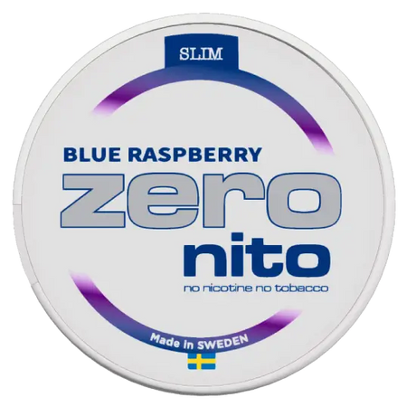 Zeronito Blue Raspberry Slim nicotine-free pouches