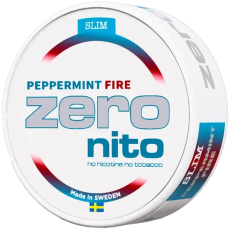 Zeronito Peppermint Fire Slim nicotine-free pouches