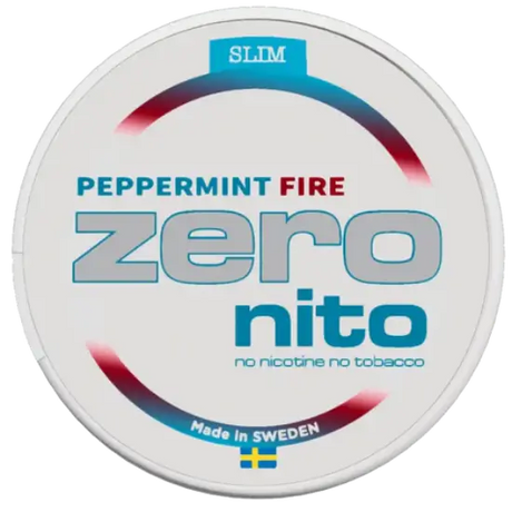 Zeronito Peppermint Fire Slim nicotine-free pouches