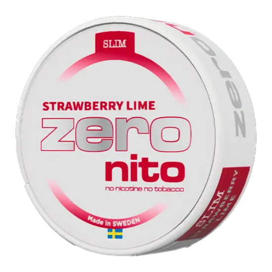 Zeronito Strawberry Lime Slim nicotine-free pouches
