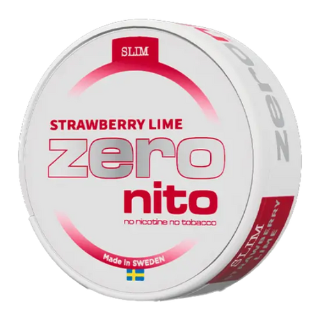Zeronito Strawberry Lime Slim nicotine-free pouches