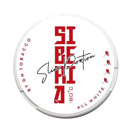 Siberia All White Slim Portion Snus Shop name Snus