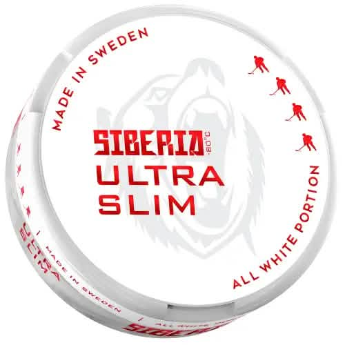 Siberia Ultra Slim All White Portion Shop Name