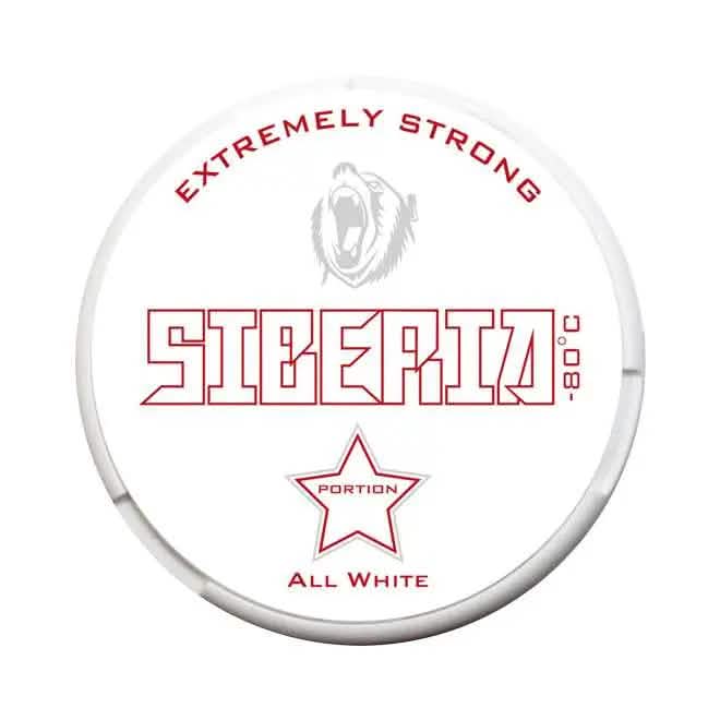 Siberia All White Portion Extrem Stark Snus Shopname Snus