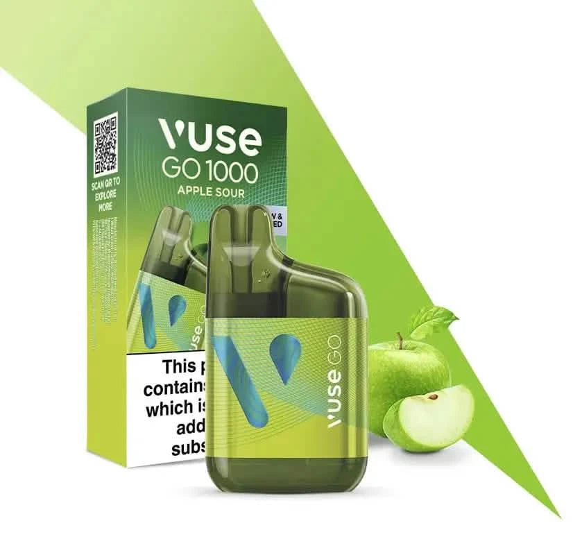 Vuse Go 1000 Apple Sour Shop nimi Kertakäyttöinen Vape