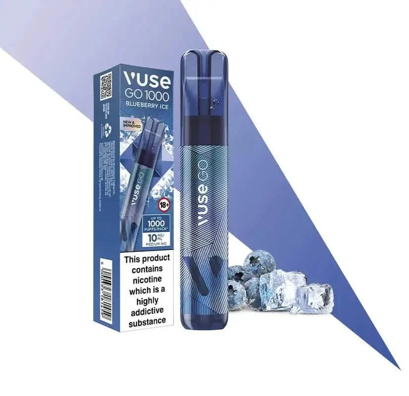 Vuse Go Pen 1000 Mustikka Ice Shop nimi Kertakäyttöiset Vape