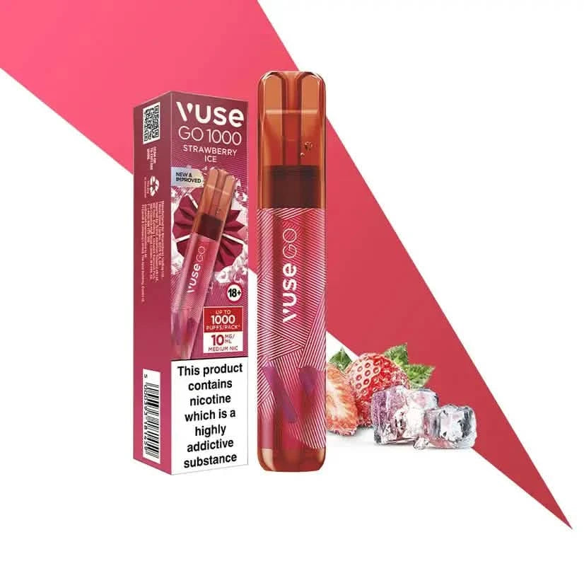 Vuse Go Pen 1000 Mansikka Ice Shop nimi Kertakäyttöinen Vape