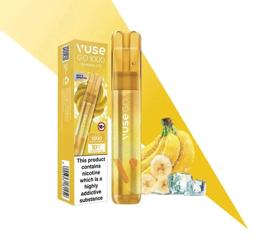 Vuse Go Pen 1000 Banana Ice Shop név Eldobható Vape