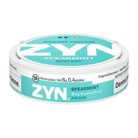 ZYN Spearmint Mini Dry Strong Shop name