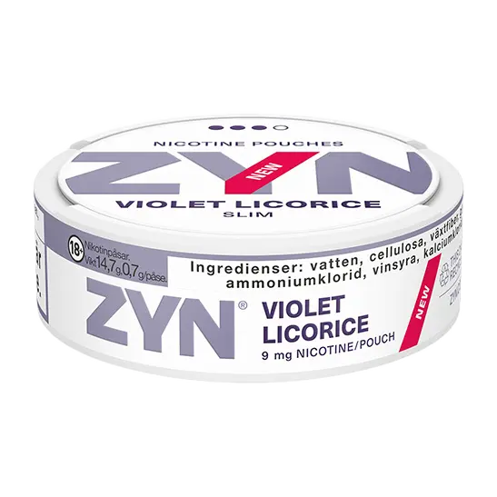 ZYN Violet Licorice Strong Shop name