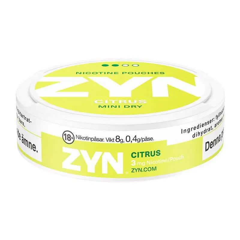 Zyn Citrus Mini Dry Shop name