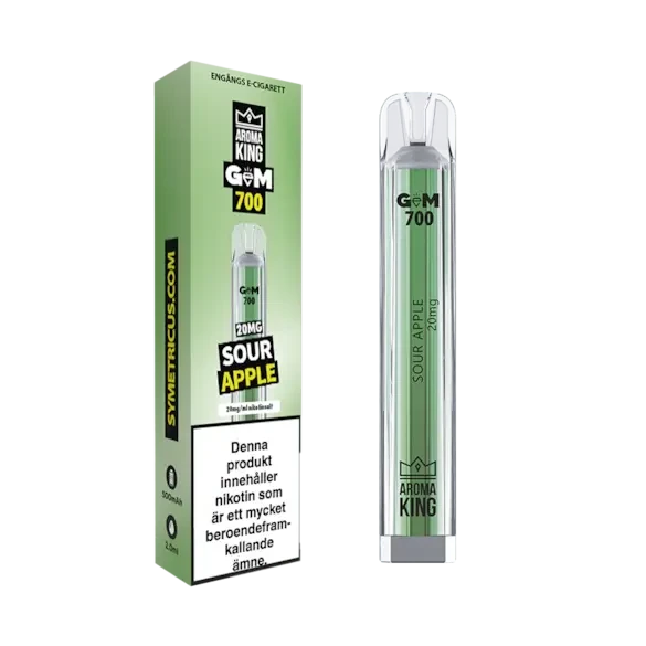 Aroma King Sour Apple 700 Shop name Disposable Vape