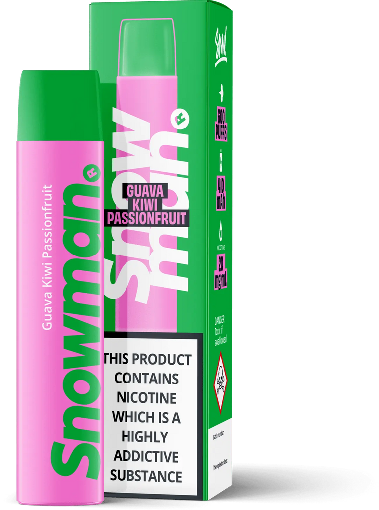 Snowman Guava Kiwi Passion Fruit Vape Shop namn